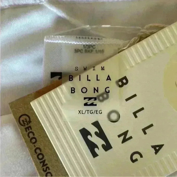 Billabong Sunrays Maui Rider Bikini Bottoms in White Size XL (14) NWT - Picture 6 of 9